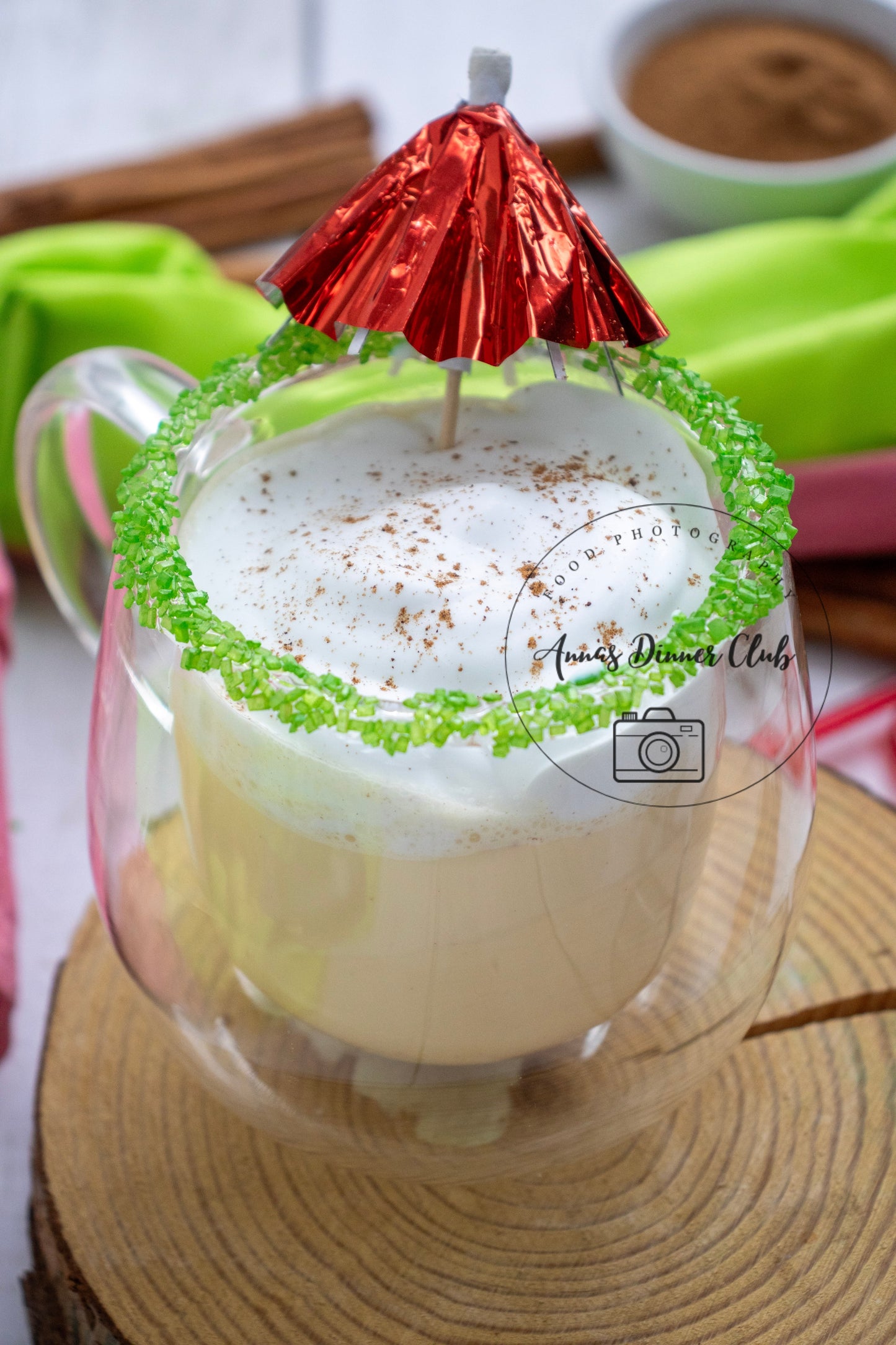 Eggnog milkshake PLR set