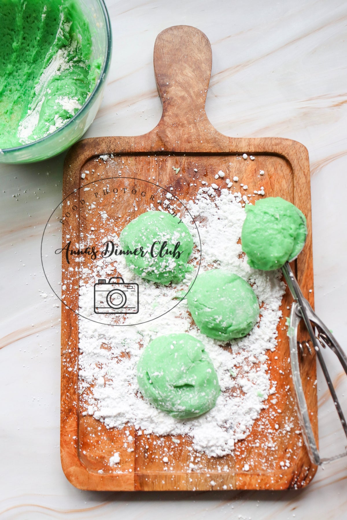 Grinch Cake Mix Crinkle Cookies (Minty Green Crinkles)- exclusive set
