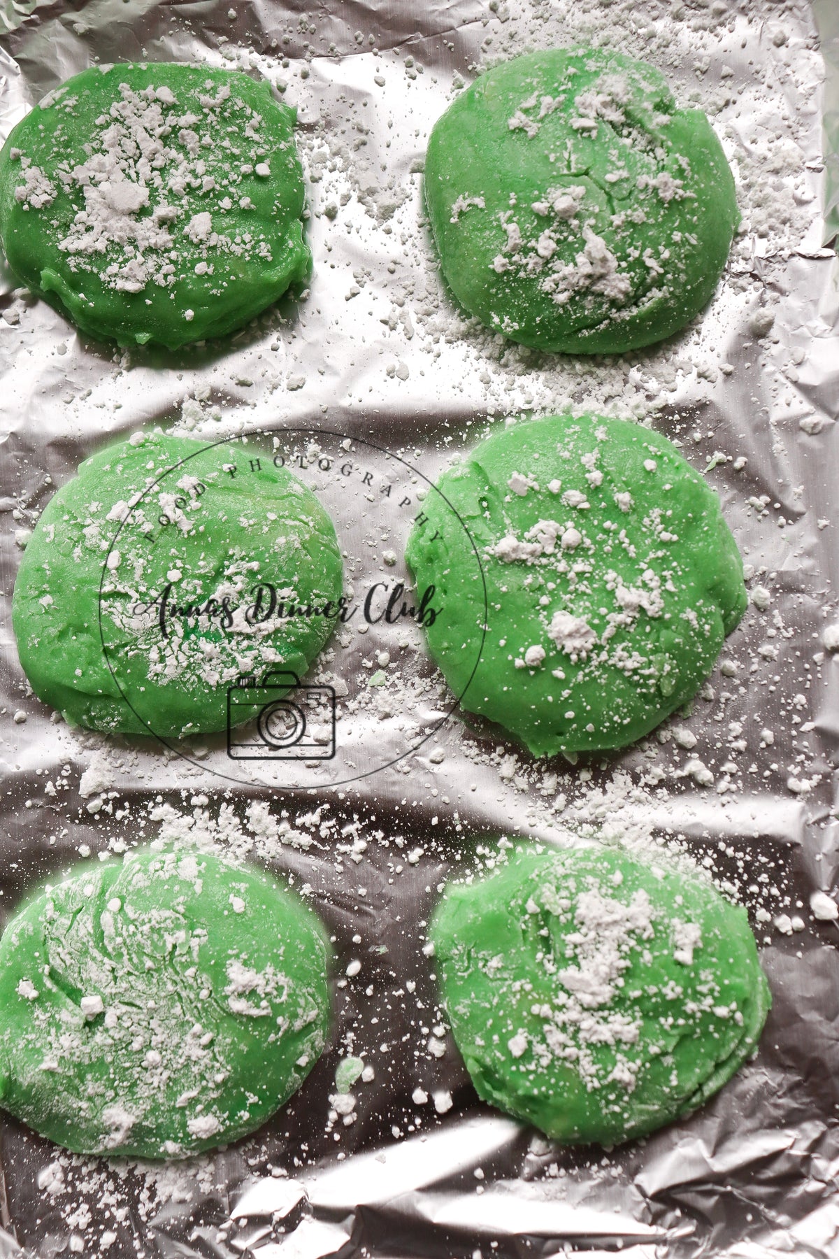 Grinch Cake Mix Crinkle Cookies (Minty Green Crinkles)- exclusive set