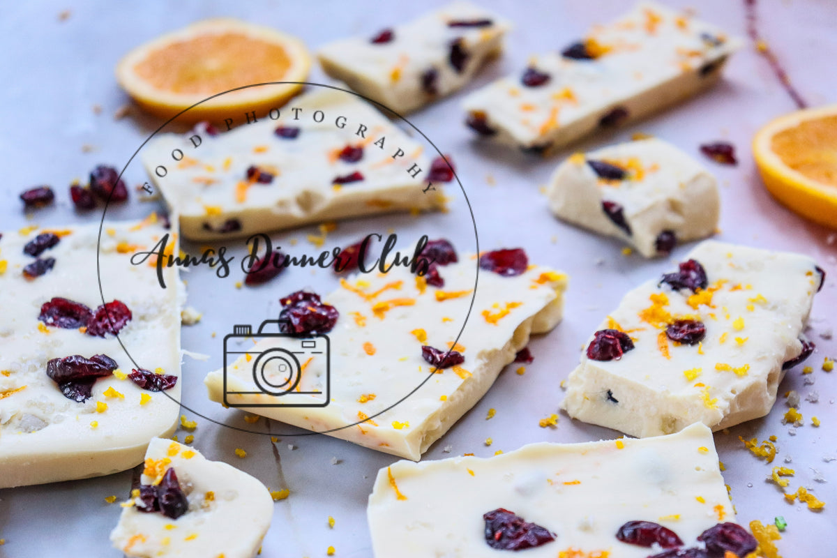 White chocolate cranberry bark  - semi exclusive set 4