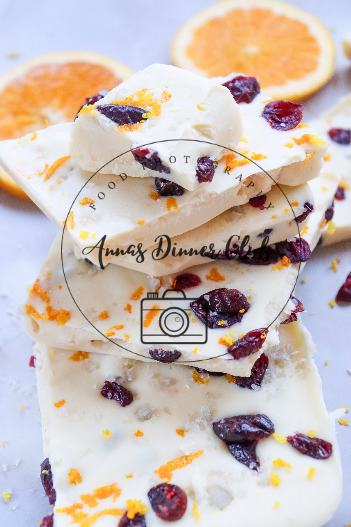 White chocolate cranberry bark  - semi exclusive set 4
