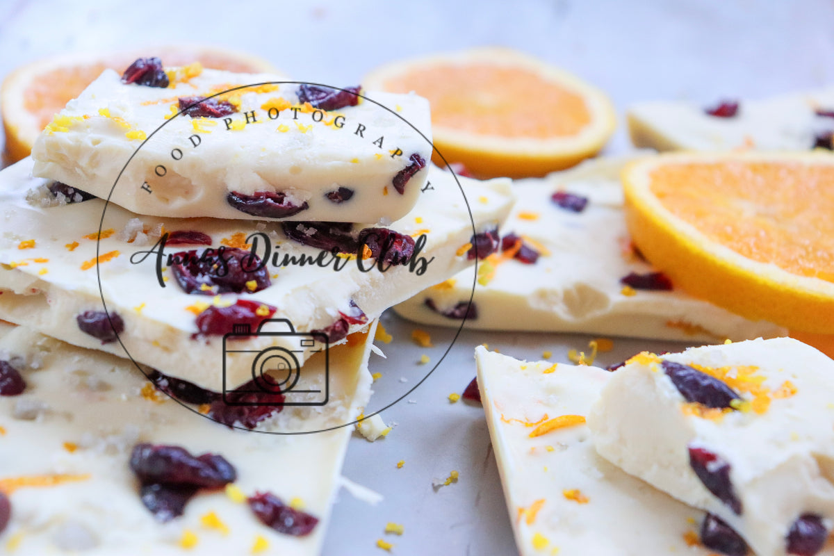 White chocolate cranberry bark  - semi exclusive set 4