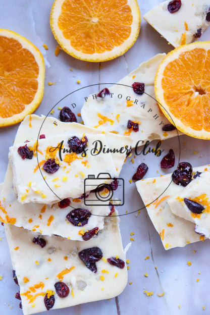 White chocolate cranberry bark  - semi exclusive set 4