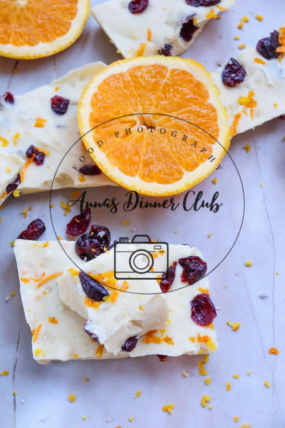 White chocolate cranberry bark  - semi exclusive set 4