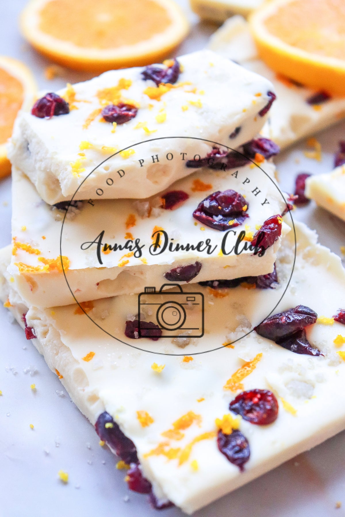 White chocolate cranberry bark  - semi exclusive set 4