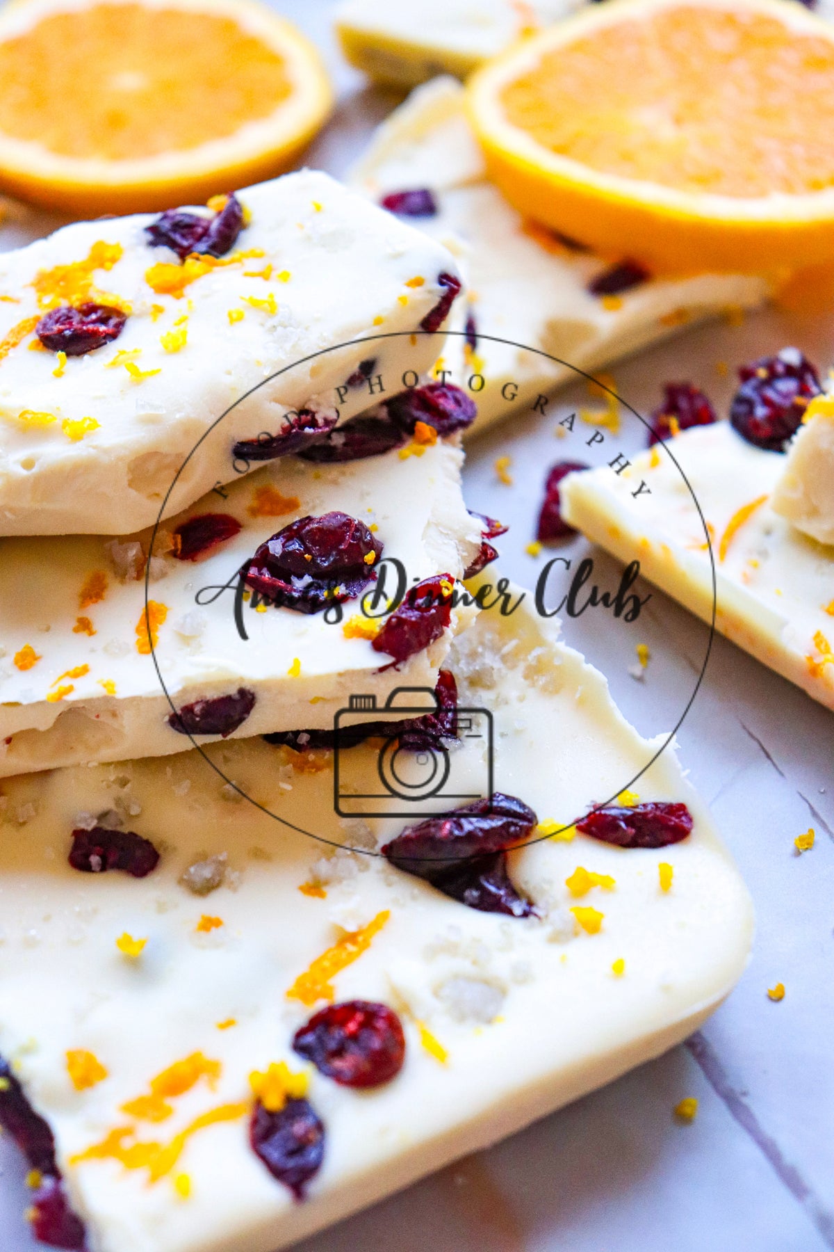 White chocolate cranberry bark  - semi exclusive set 4
