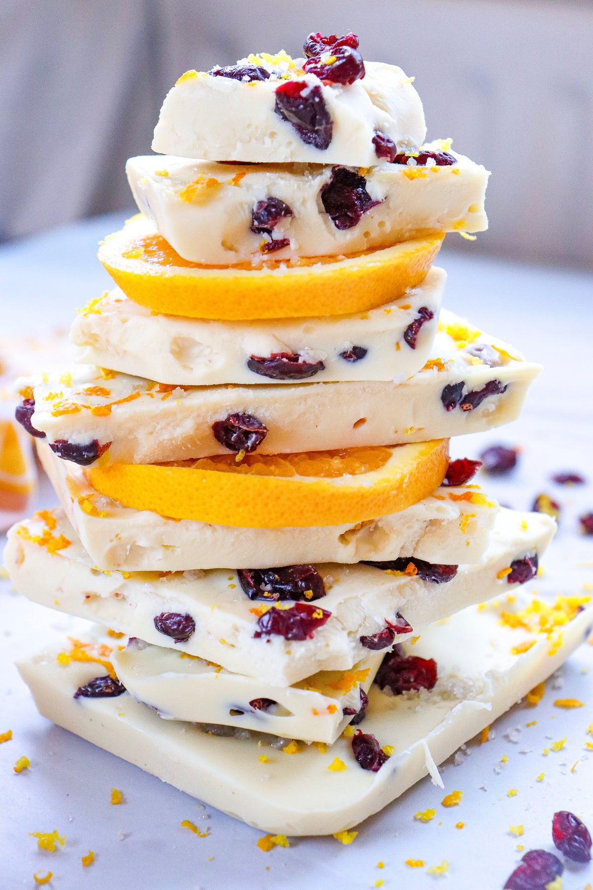 White chocolate cranberry bark  - semi exclusive set 5