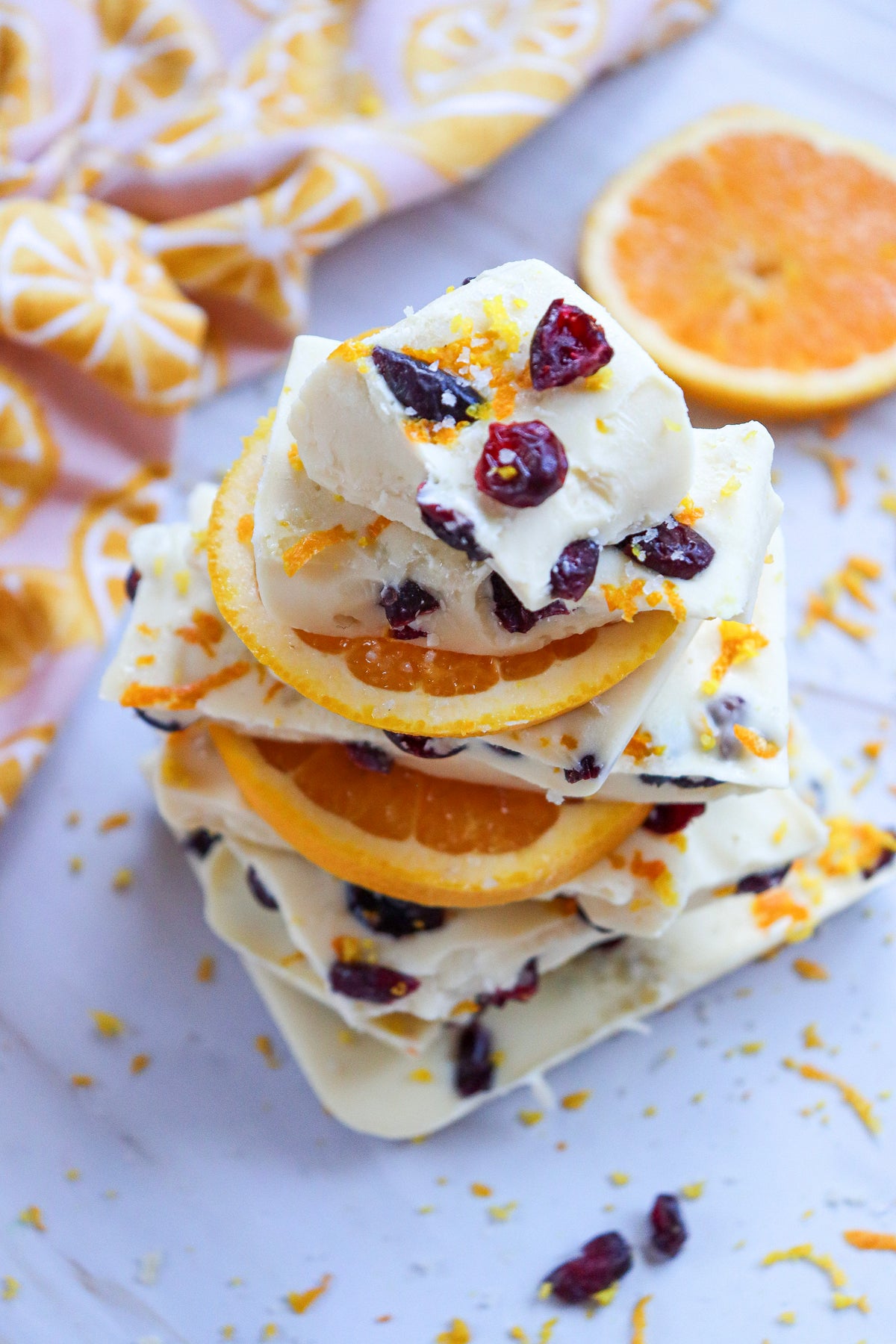 White chocolate cranberry bark  - semi exclusive set 5