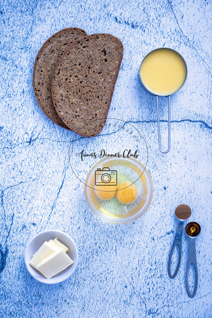 Sourdough eggnog french toast - PLR set