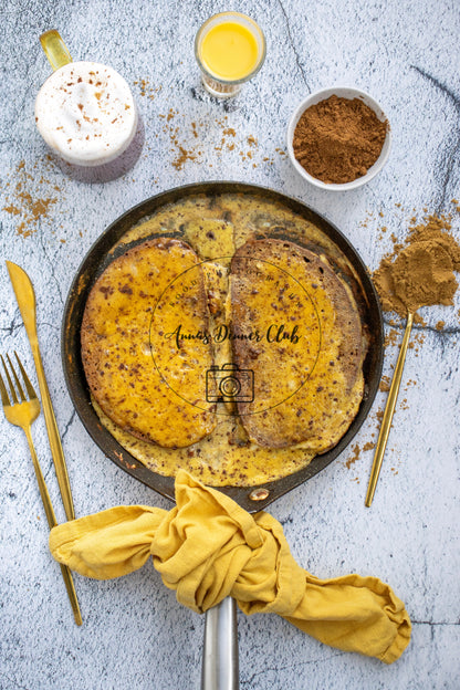 Sourdough eggnog french toast - PLR set