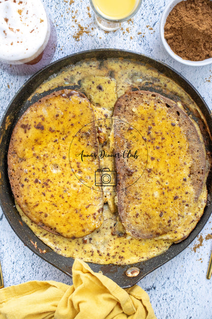 Sourdough eggnog french toast - PLR set