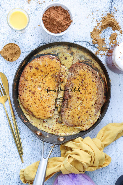 Sourdough eggnog french toast - PLR set