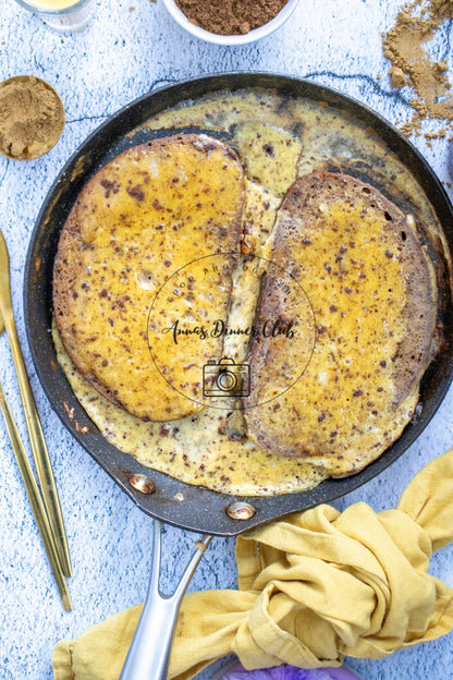 Sourdough eggnog french toast - PLR set