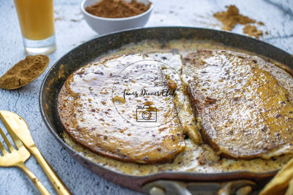 Sourdough eggnog french toast - PLR set