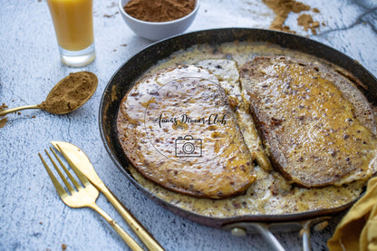 Sourdough eggnog french toast - PLR set