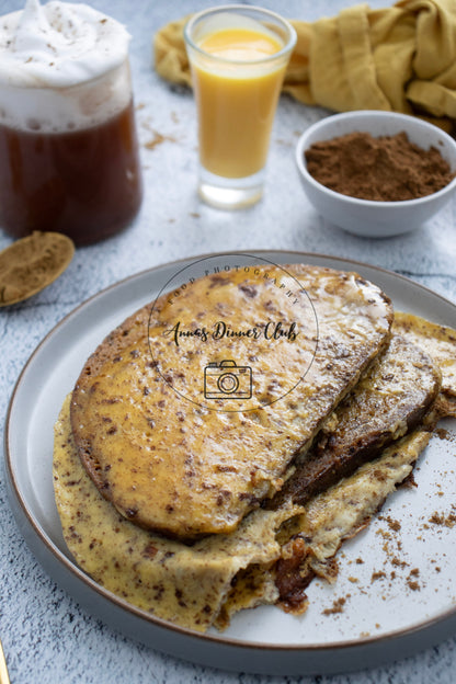 Sourdough eggnog french toast - PLR set