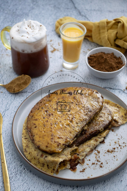 Sourdough eggnog french toast - PLR set