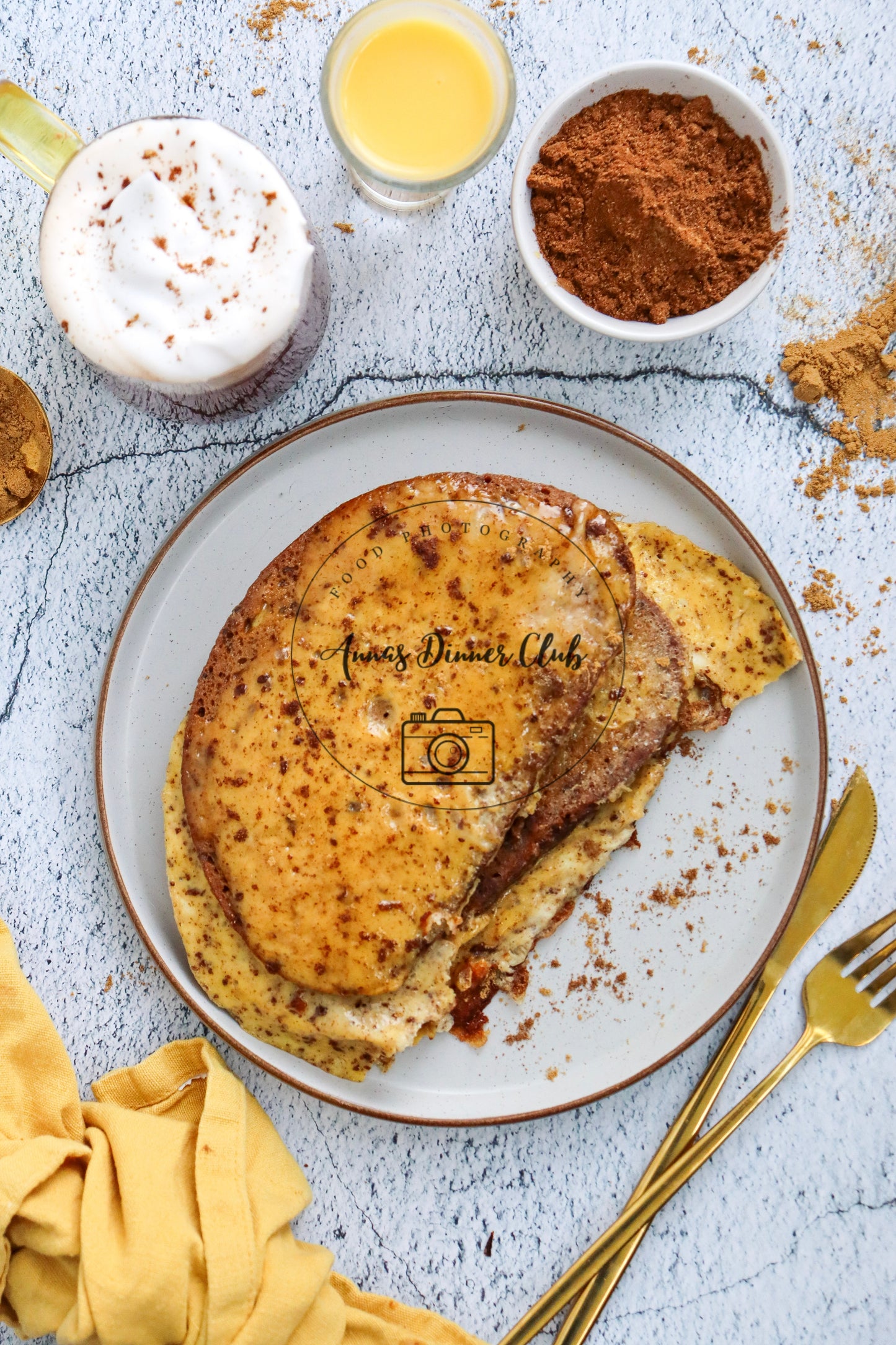 Sourdough eggnog french toast - exclusive set