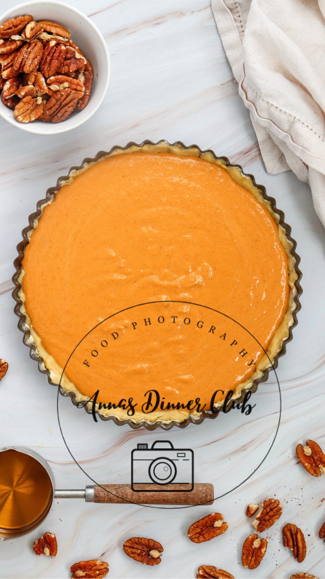 Pumpkin pecan cheesecake pie semi exclusive set 2