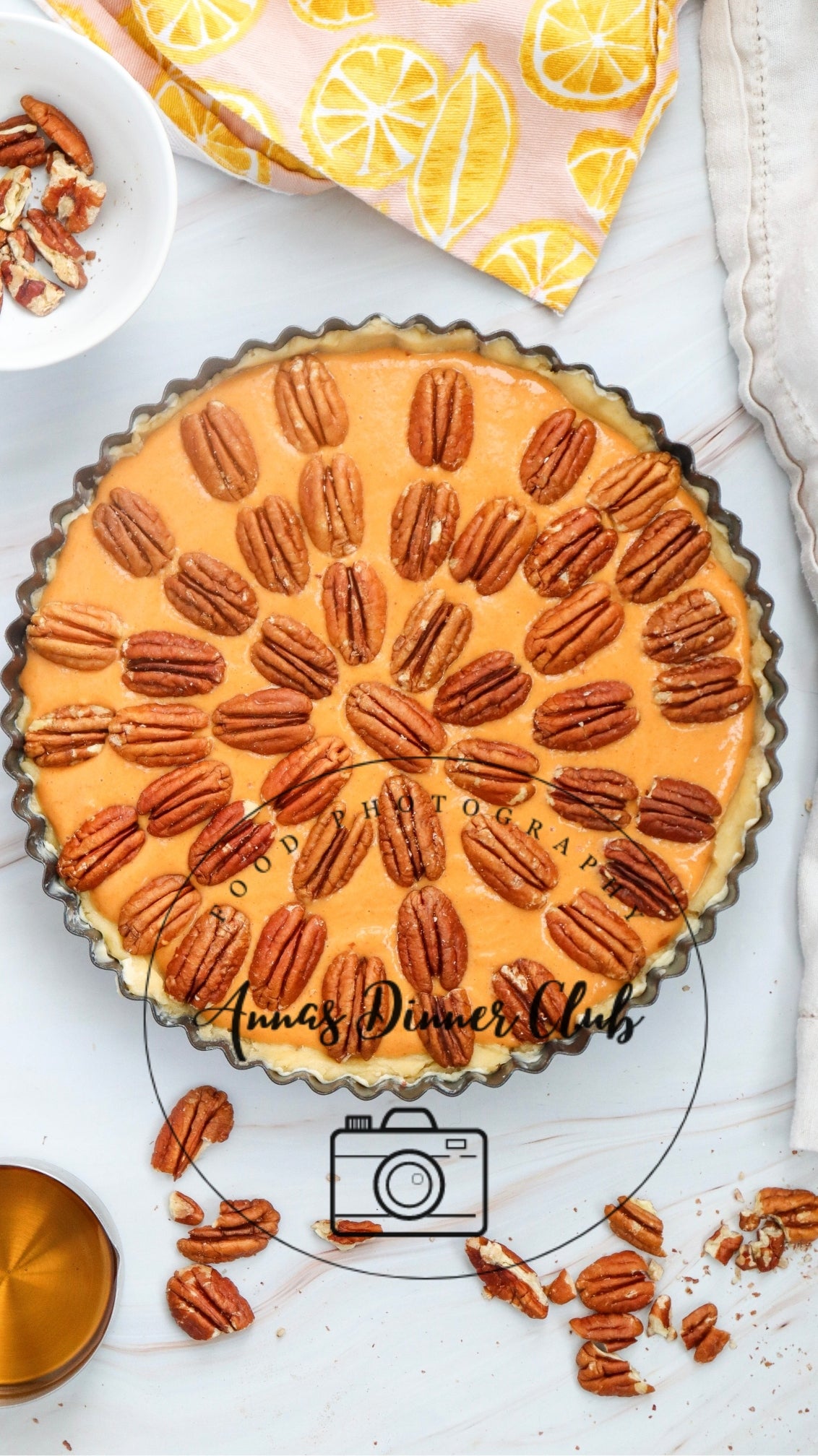 Pumpkin pecan cheesecake pie semi exclusive set 2