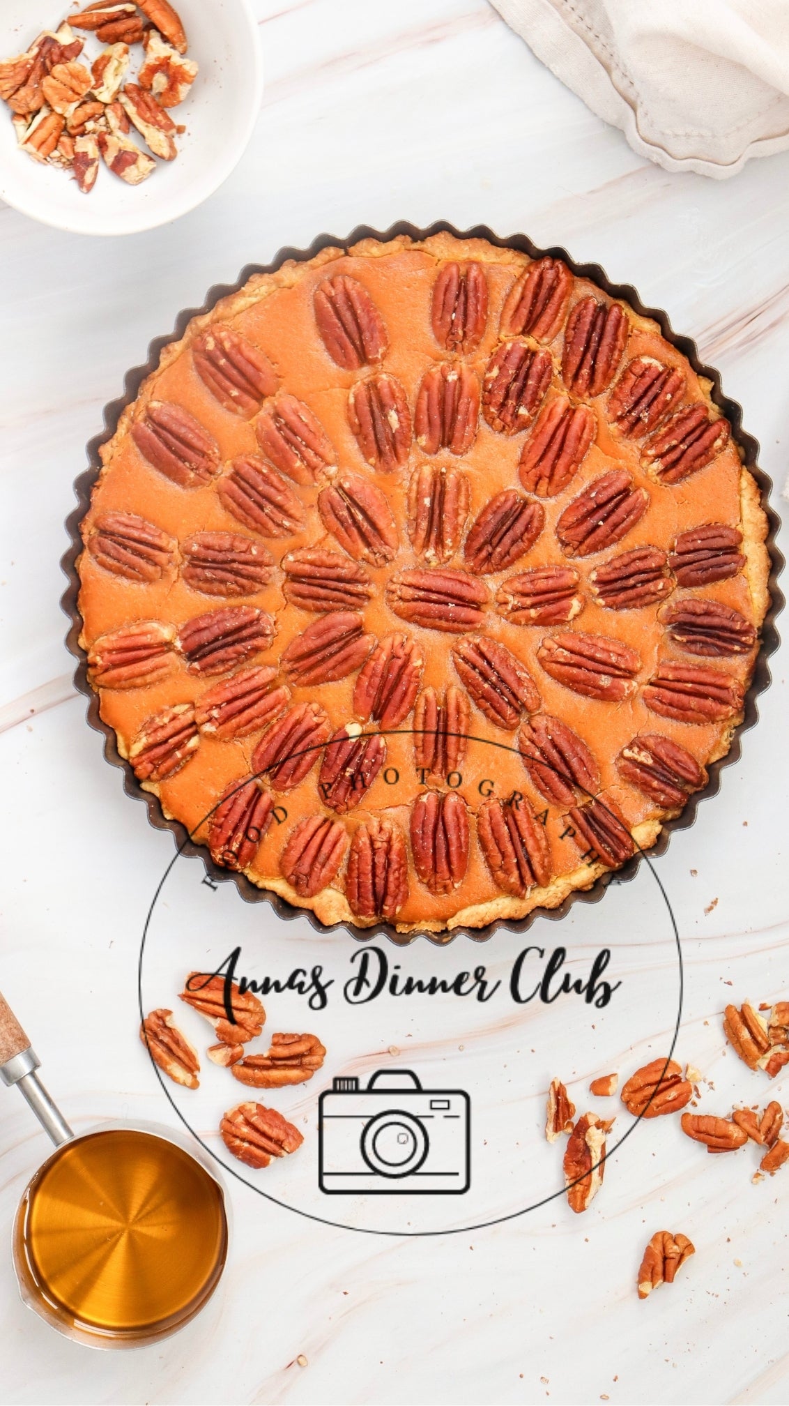 Pumpkin pecan cheesecake pie semi exclusive set 2