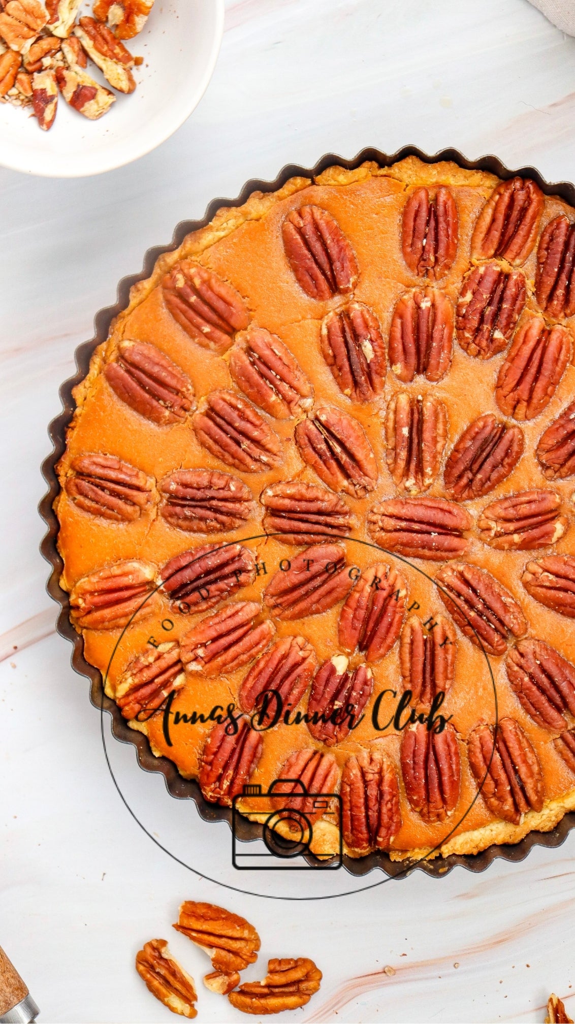 Pumpkin pecan cheesecake pie semi exclusive set 2