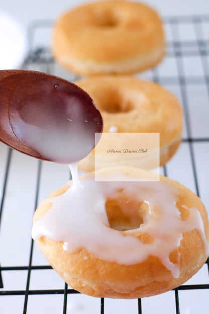 Home made pink- orange donuts PLR set