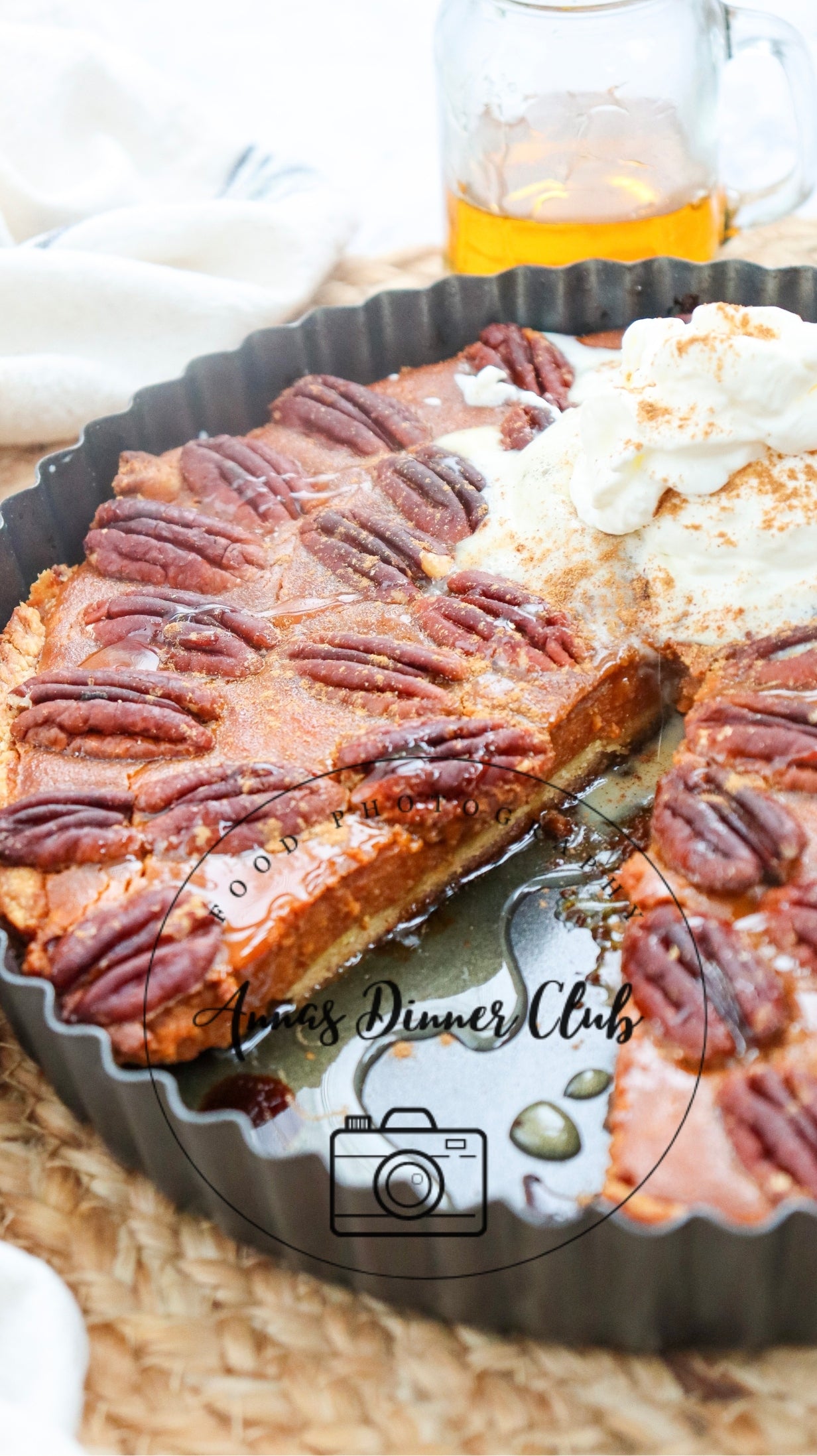 Pumpkin pecan cheesecake pie semi exclusive set 2