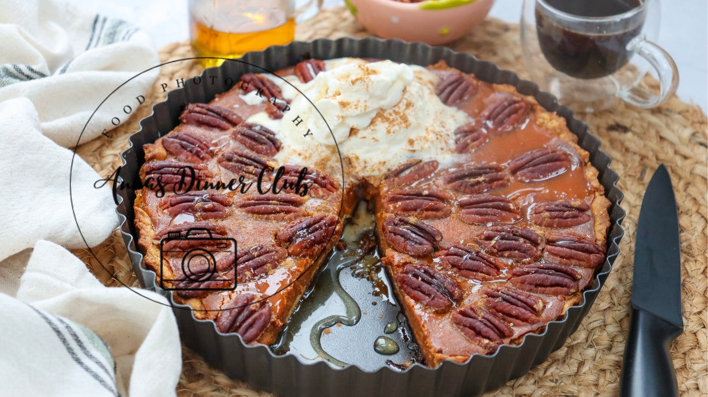 Pumpkin pecan cheesecake pie semi exclusive set 2