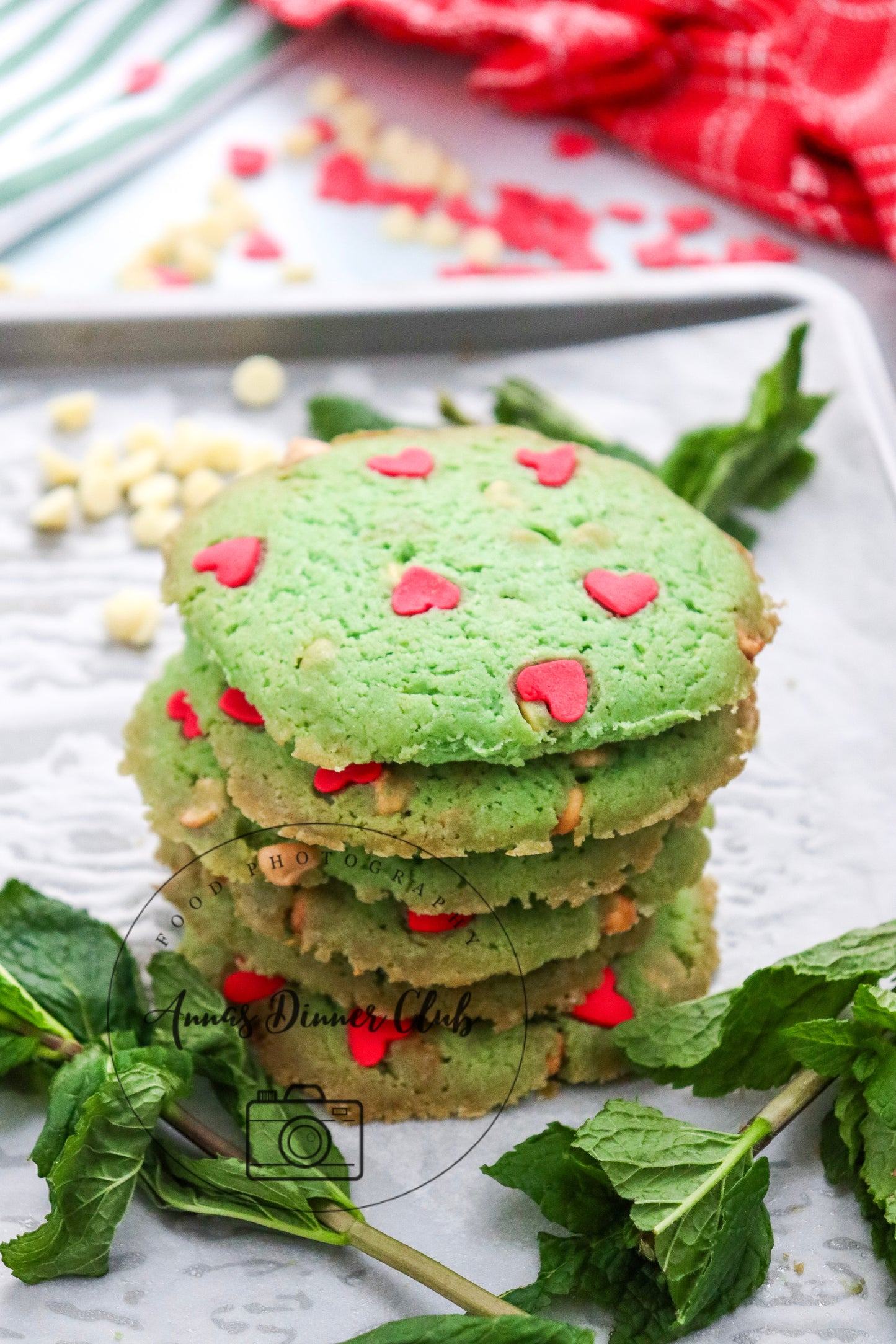 Grinch Mint Cookies - small batch - exclusive set