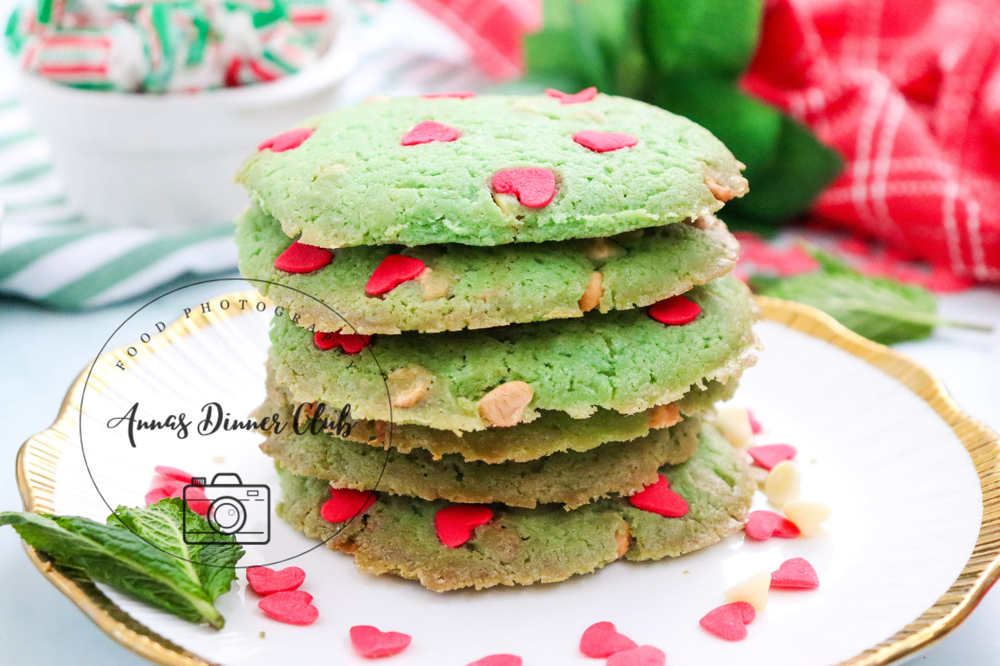 Grinch Mint Cookies - small batch - exclusive set