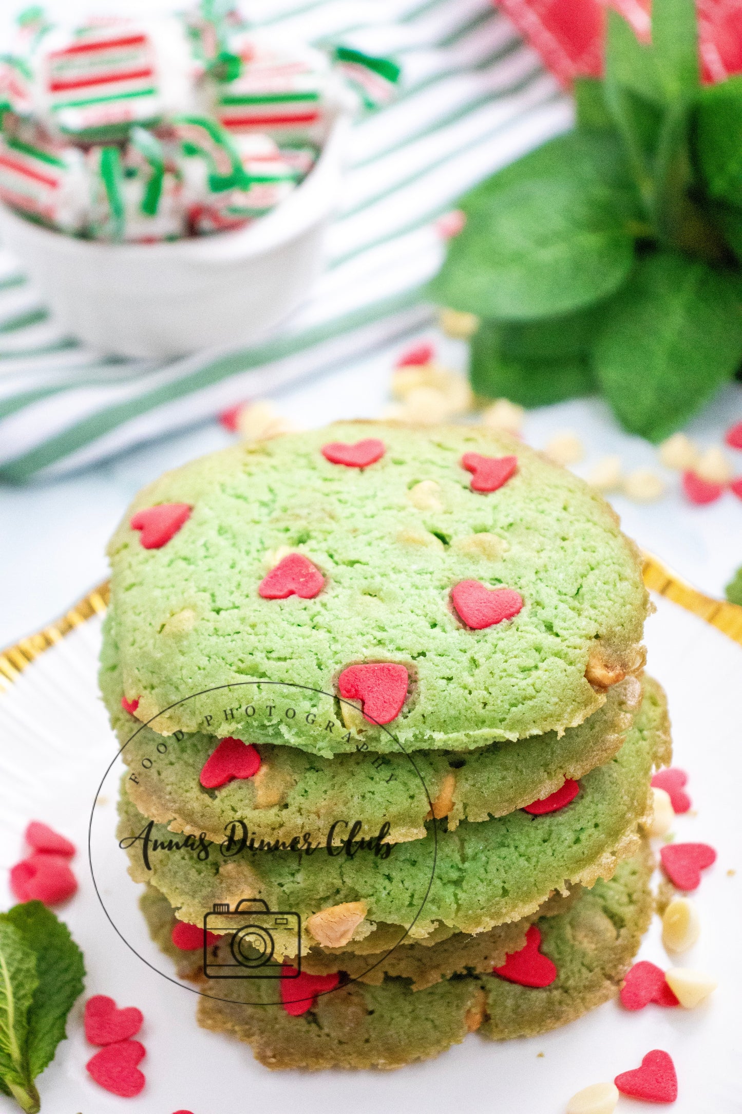 Grinch Mint Cookies - small batch - exclusive set