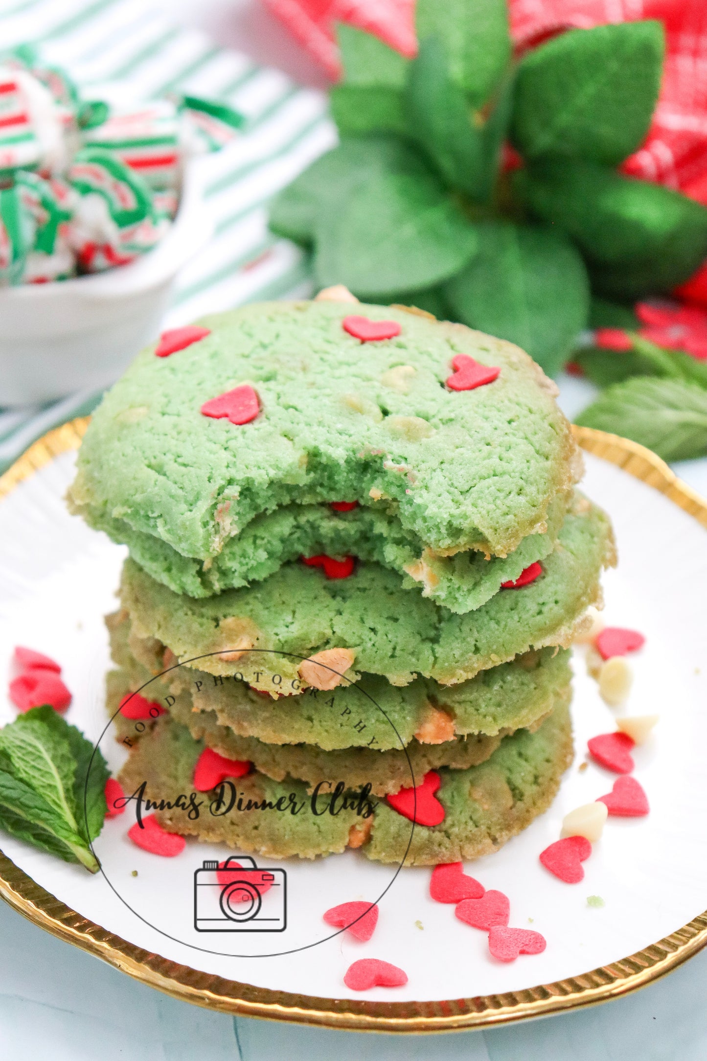 Grinch Mint Cookies - small batch - exclusive set