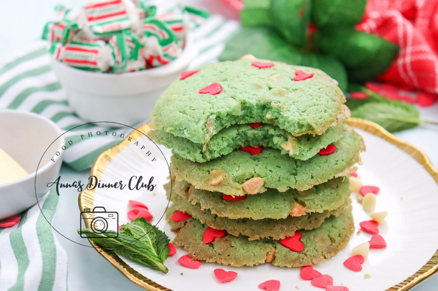 Grinch Mint Cookies - small batch - exclusive set