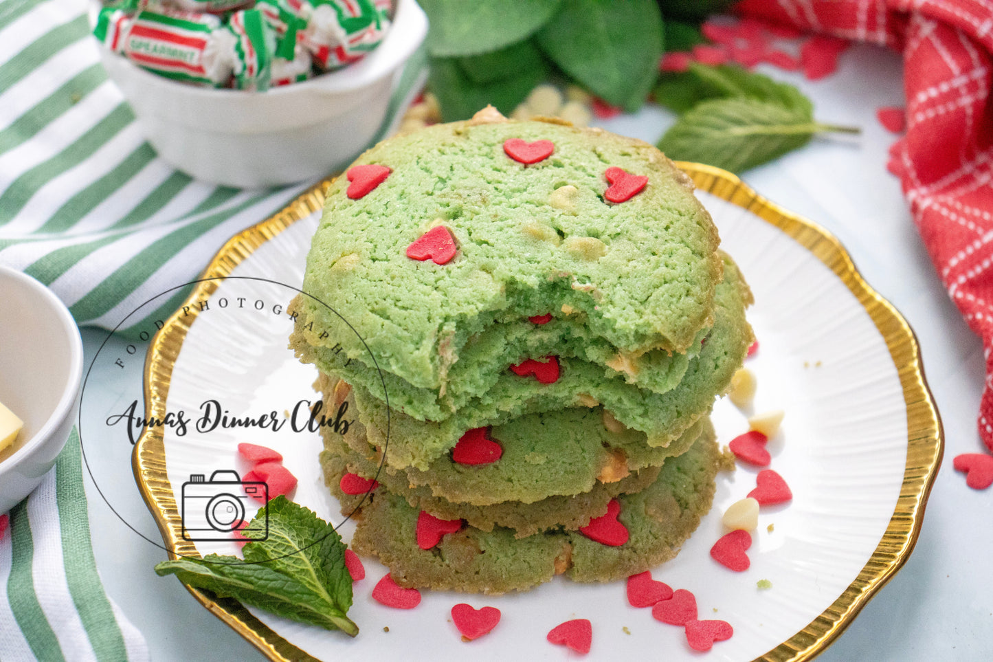 Grinch Mint Cookies - small batch - exclusive set