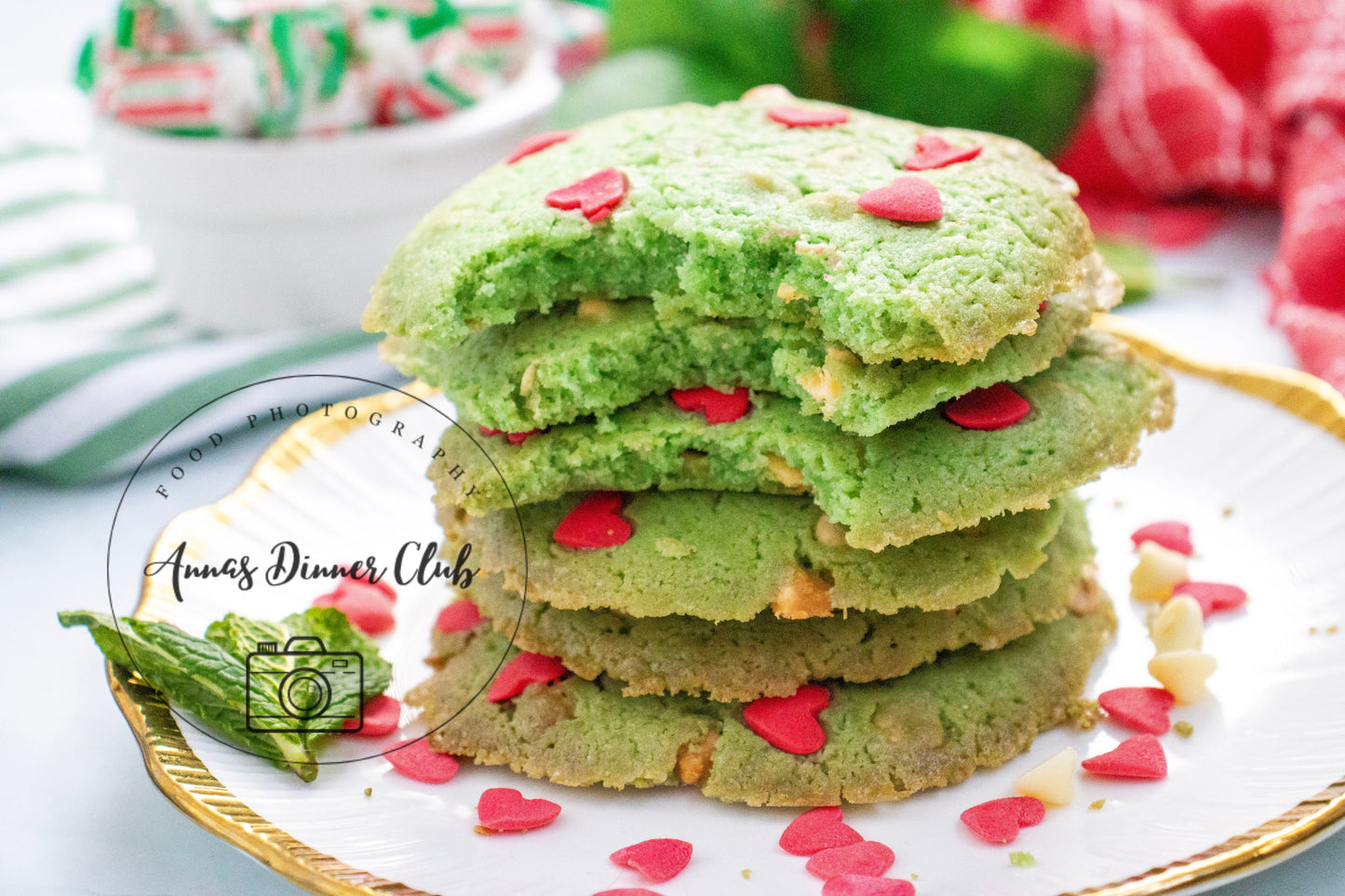 Grinch Mint Cookies - small batch - exclusive set