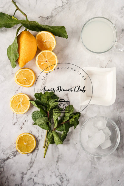 Lemon Mojito Mocktail PLR set