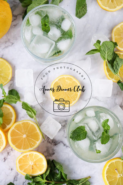 Lemon Mojito Mocktail PLR set