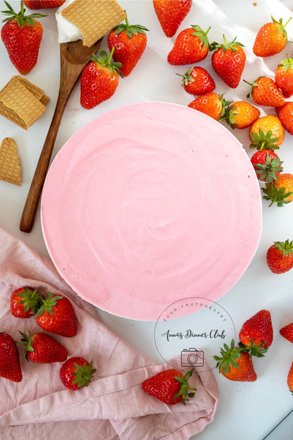 Strawberry no bake cheesecake PLR set