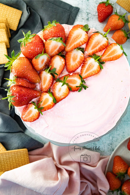 Strawberry no bake cheesecake PLR set