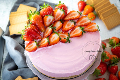 Strawberry no bake cheesecake PLR set