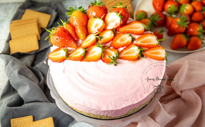 Strawberry no bake cheesecake PLR set
