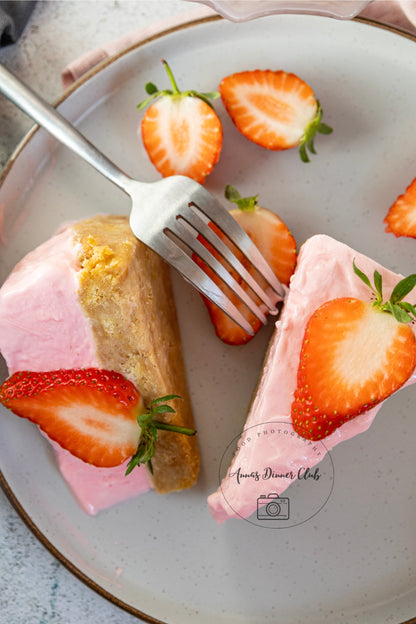 Strawberry no bake cheesecake PLR set