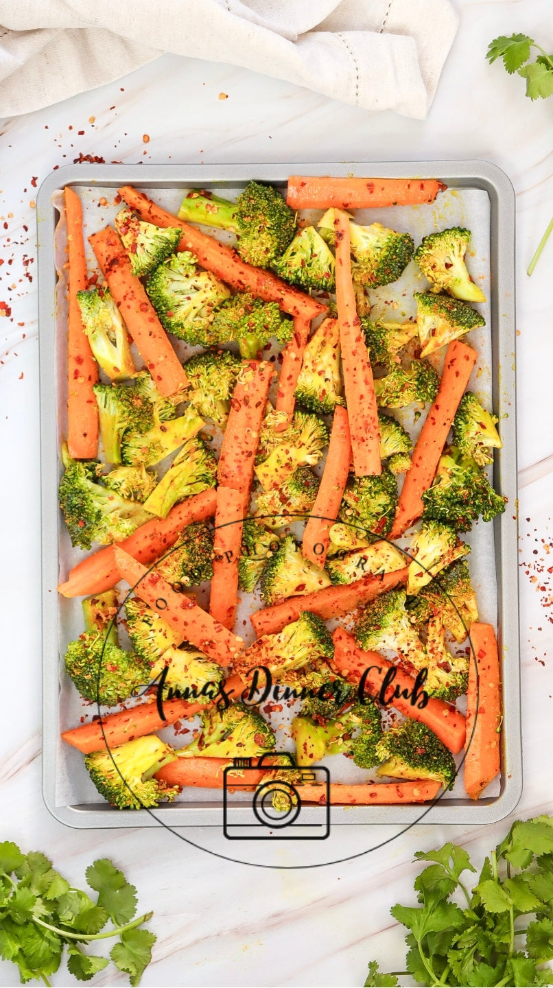 Roasted broccoli and carrots semi exclusive - set 2