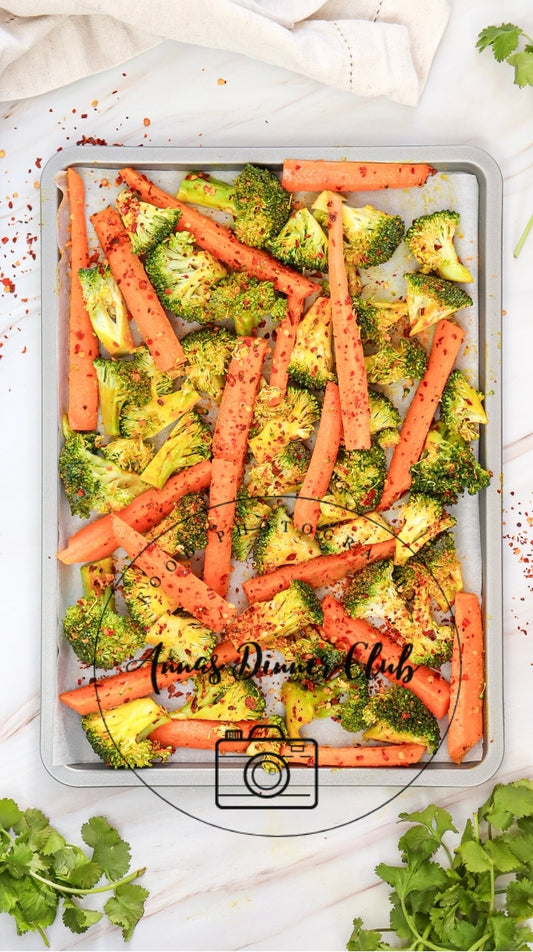 Roasted broccoli and carrots semi exclusive - set 1