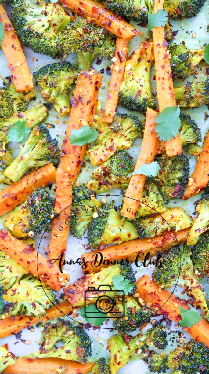 Roasted broccoli and carrots semi exclusive - set 1