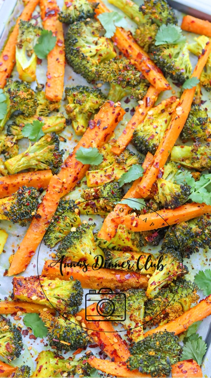 Roasted broccoli and carrots semi exclusive - set 1