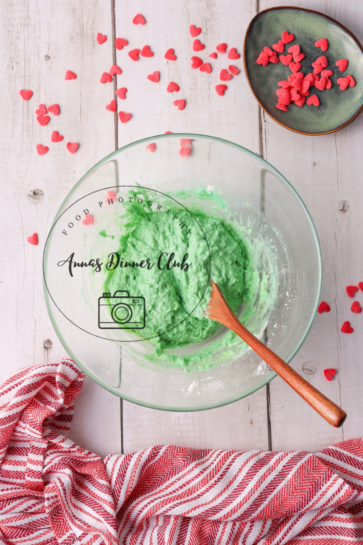 Grinch soufflé pancakes  - exclusive set