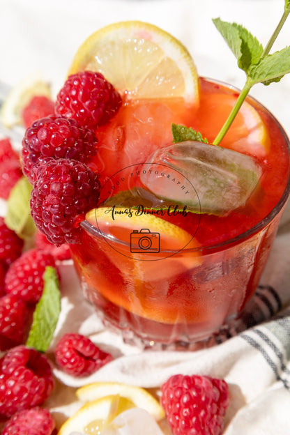Raspberry Mojito Mocktail PLR set