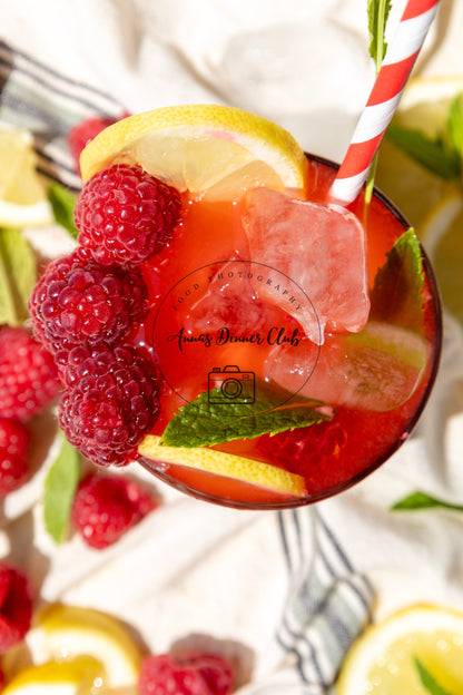 Raspberry Mojito Mocktail PLR set